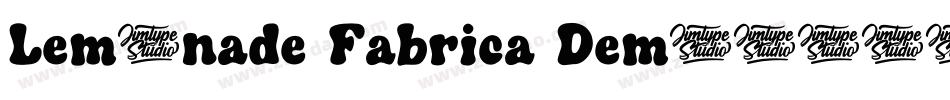 Lemonade Fabrica Demo字体转换